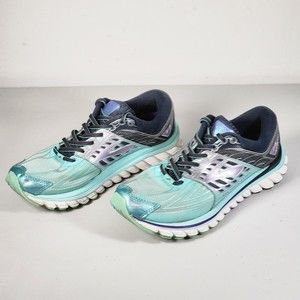 Brooks Running Shoes Glycerin 14 Women Sz 8.5 Aqua Blue 1202171B444 Athletic EUC